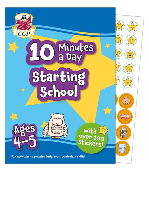 10 Minutes a Day Starting School for Ages 4-5 (with over 100 stickers)