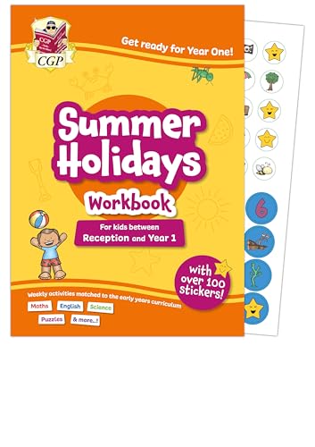 Cgp Books - CGP Summer Holidays Activity Workbook - for kids between Reception and Year 1 (ages 4-5)