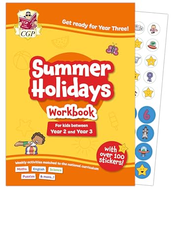 Cgp Books - CGP Summer Holidays Activity Workbook - for kids between Year 2 and Year 3 (ages 6-7)