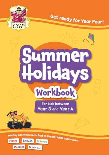 Cgp Books - CGP Summer Holidays Activity Workbook - for kids between Year 3 and Year 4 (ages 7-8)