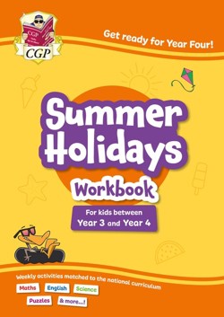 CGP Summer Holidays Activity Workbook - for kids between Year 3 and Year 4 (ages 7-8)