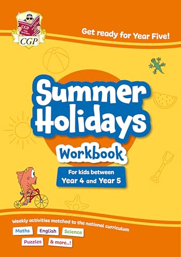Cgp Books - CGP Summer Holidays Activity Workbook - for kids between Year 4 and Year 5 (ages 8-9)