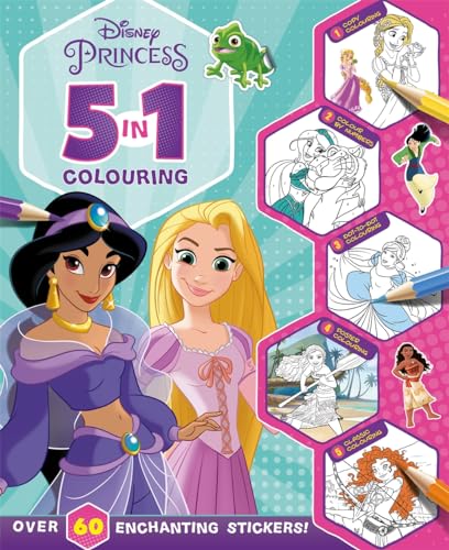 Disney Princess: 5 in 1 Colouring