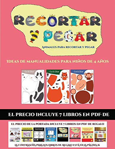 Ideas de manualidades para ninos de 4 anos (Animales para recortar y pegar)