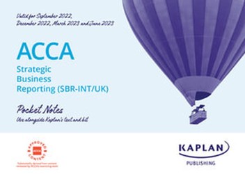 STRATEGIC BUSINESS REPORTING (SBR) - POCKET NOTES