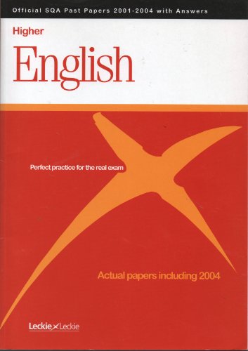 English Higher SQA Past Papers