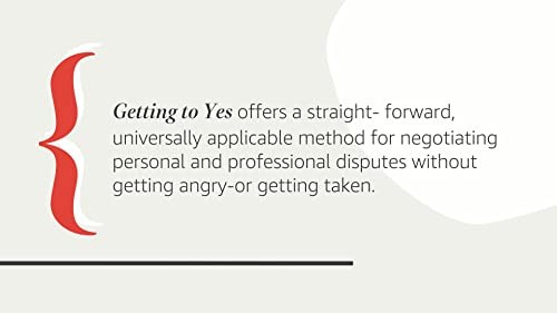 Getting to Yes