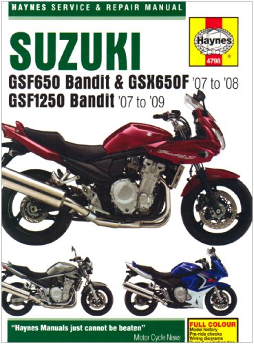 Suzuki GSF650/1250 Bandit and GSX650Fservice and Repair Manual
