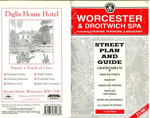 Worcester and Droitwich Street Plan and Guide