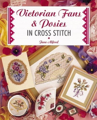 Victorian Fans and Posies in Cross Stitch