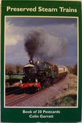 Preserved Steam Trains - a Book of 30 Colour Postcards