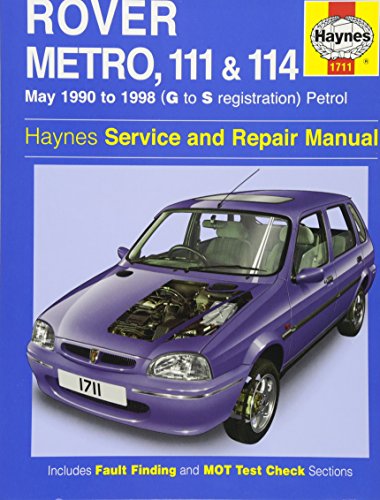 Rover Metro, 111 and 114 Service and Repair Manual