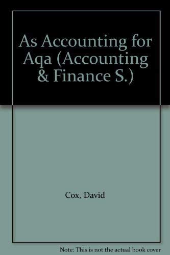 AS Accounting for AQA
