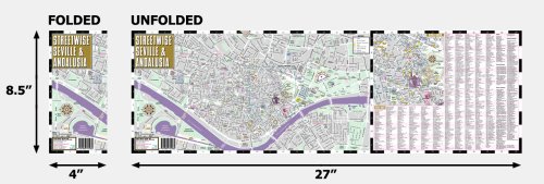 Streetwise Seville Map - Laminated City Street Map of Seville, Spain