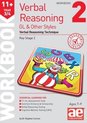 11+ Verbal Reasoning Year 3/4 GL & Other Styles Workbook 2
