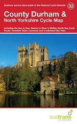 County Durham & North Yorkshire Cycle Map 32: Including the Sea to Sea, Walney to Wear & Whitby, North Sea Cycle Route, Yorkshire Dales Cycleway & 5 Individual Day Rides