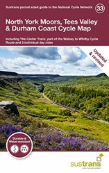 North York Moors, Tees Valley & Durham Coast Cycle Map: Including The Cinder Track, part of the Walney to Whitby Cycle Route and 5 Individual day rides