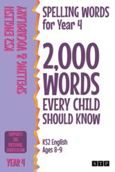 Spelling Words for Year 4