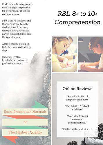8+ to 10+ English Comprehension by RSL