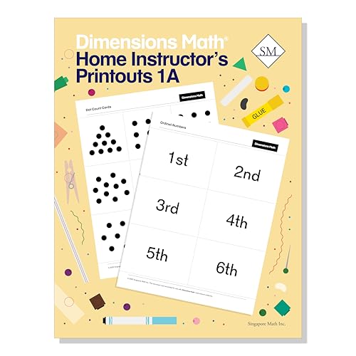 Dimensions Math Home Instructor's Printouts 1A | Singapore Math Inc. [Unbound]