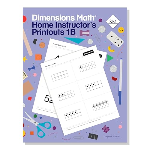 Dimensions Math Home Instructor's Printouts 1B | Singapore Math Inc. [Unbound]