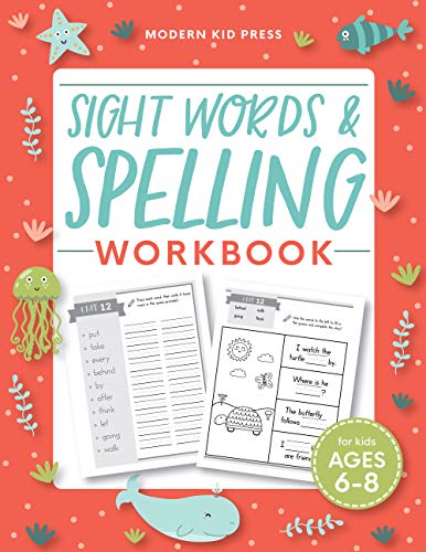 Sight Words and Spelling Workbook for Kids Ages 6-8 (Homeschool Supplies)