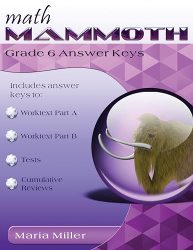 Math Mammoth Grade 6 Answer Keys