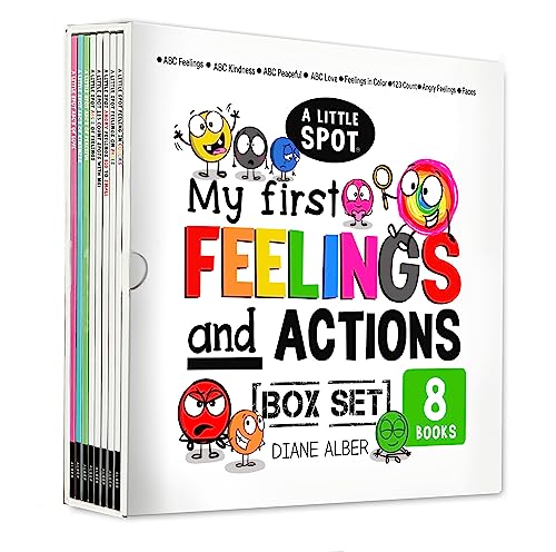 A Little Spot My First (Toddler, Preschool and Kindergarten) Feelings and Actions Box Set (ABCs of Feelings, ABCs of Kindness, ABCs of Peaceful, ABCs ... in Colors, 123 Count Spots, Angry Feelings)