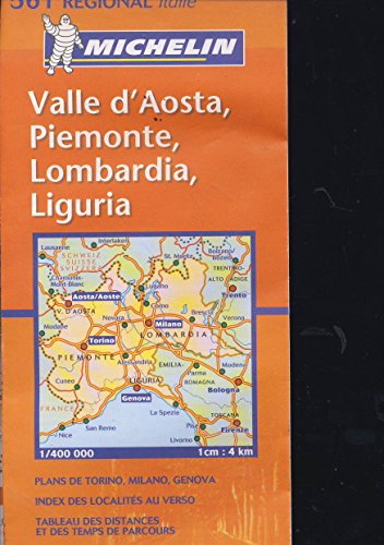 Italy North West - Lombardia/Piemonte/Valle D'Aosta/Lig Uria Map No. 561