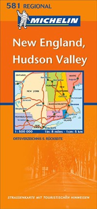 Michelin USA, New England/Hudson Valley Map No. 581