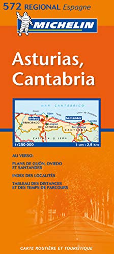Michelin Map Spain Northwest: Asturias, Cantabria 572