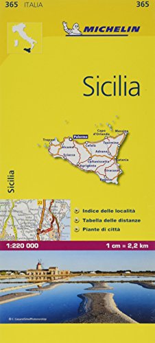 Sicily - Michelin Local Map 365