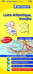 LOIRE - ATLANTIQUE / VENDEE 11316 CARTE ' LOCAL ' ( France ) MICHELIN KAART (KAARTEN/CARTES MICHELIN)