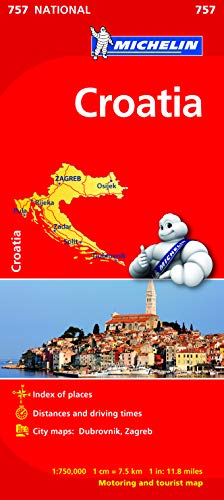 Croatia - Michelin National Map 757