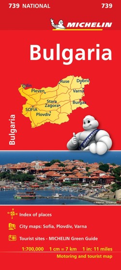 Bulgaria - Michelin National Map 739
