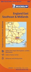 Michelin Map Great Britain: England, Southeast, Midlands & East Anglia Map 504