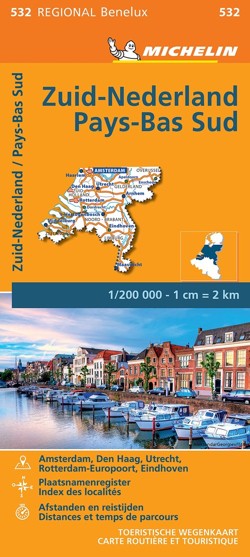 Netherlands South - Michelin Regional Map 532
