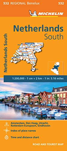 Netherlands South - Michelin Regional Map 532