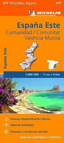 Comunidad Valenciana, Murcia - Michelin Regional Map 577