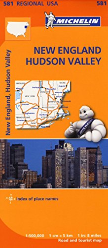 New England, Hudson Valley - Michelin Regional Map 581