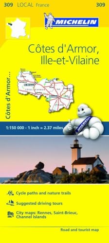 Cotes-d'Armor, Ille-et-Vilaine - Michelin Local Map 309
