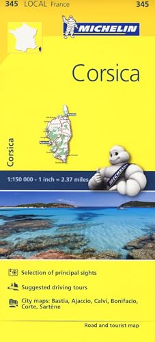Corse-du-Sud, Haute-Corse - Michelin Local Map 345