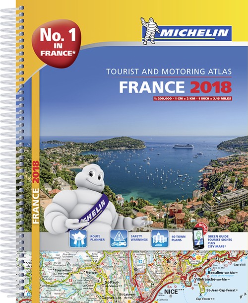 France 2018 -A4 Tourist & Motoring Atlas