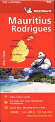 Michelin Mauritius Rodrigues Road and Tourist Map 740