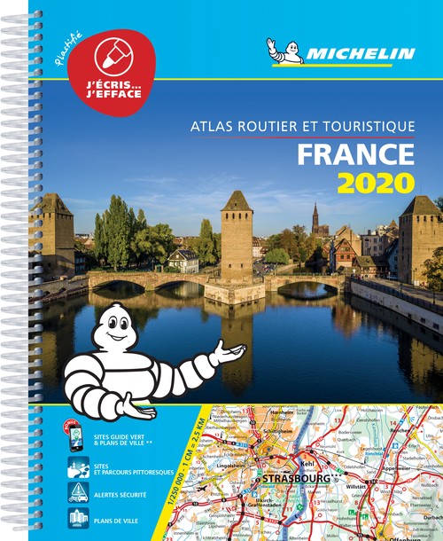 France 2020 -Tourist & Motoring Atlas A4 Laminated Spiral