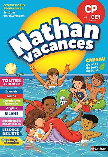 Cahier de Vacances Primaire CP vers CE ans NATH VACANC PRIMAIRE French Edition