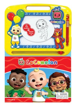 Cocomelon: Activity Book Learning, Writing, Sketching with Magnetic Drawing Doodle Pad for Kids