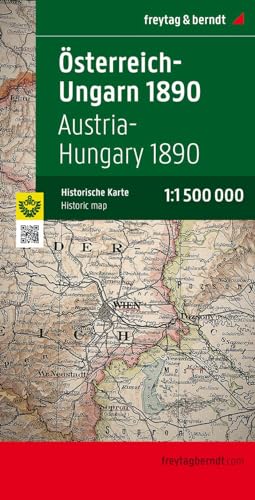 Austria - Hungary 1890 Facsimile Historic Map 1:1 500 000