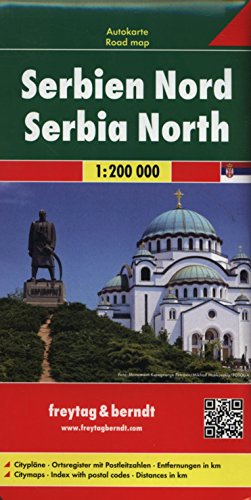 Serbia North Road Map 1:200 000