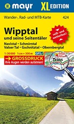Wipptal und seine Seitentäler XL 1 : 25 000: Wander-, Rad- und Mountainbikekarte. GPS-genau